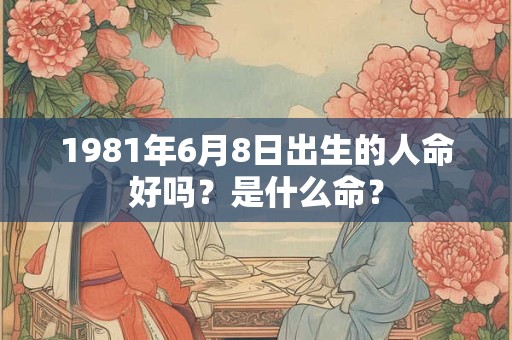 1981年6月8日出生的人命好吗？是什么命？