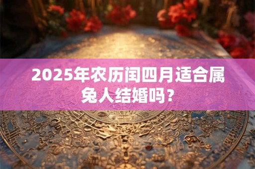 2025年农历闰四月适合属兔人结婚吗？