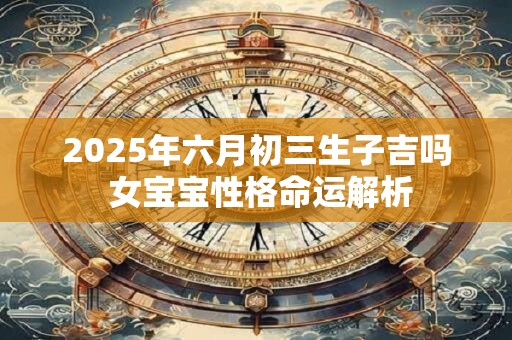 2025年六月初三生子吉吗 女宝宝性格命运解析 2025年六月初三生子吉吗 女宝宝性格命运解析
