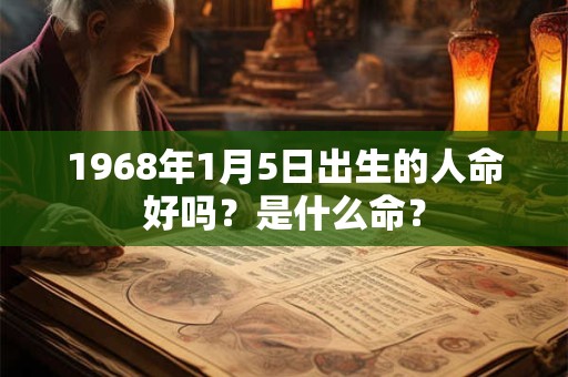 1968年1月5日出生的人命好吗？是什么命？