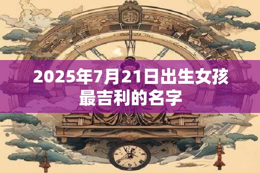 2025年7月21日出生女孩最吉利的名字