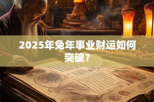 2025年兔年事业财运如何突破？