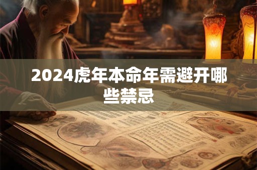 2024虎年本命年需避开哪些禁忌