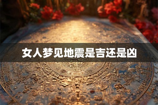 女人梦见地震是吉还是凶