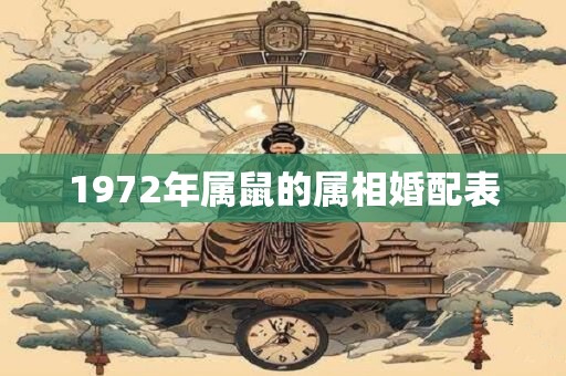 1972年属鼠的属相婚配表