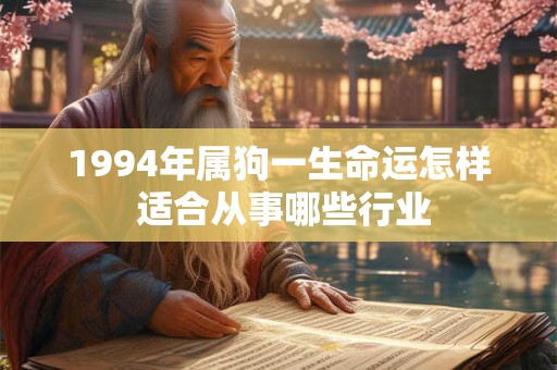 1994年属狗一生命运怎样 适合从事哪些行业