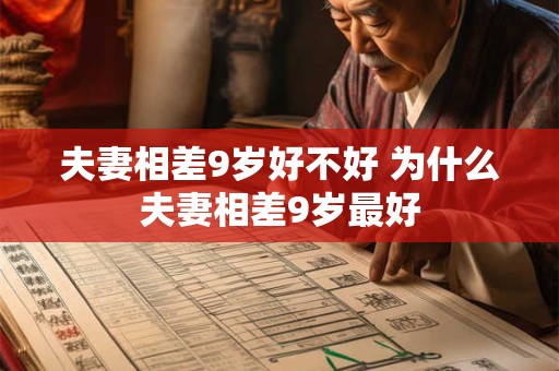 夫妻相差9岁好不好 为什么夫妻相差9岁最好