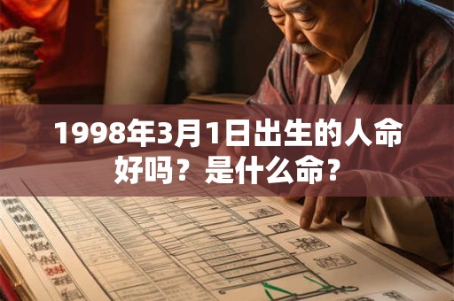 1998年3月1日出生的人命好吗？是什么命？
