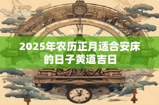 2025年农历正月适合安床的日子黄道吉日