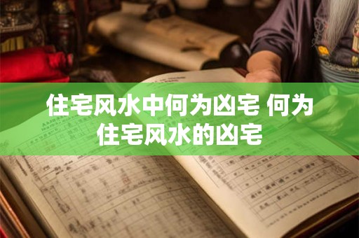 住宅风水中何为凶宅 何为住宅风水的凶宅