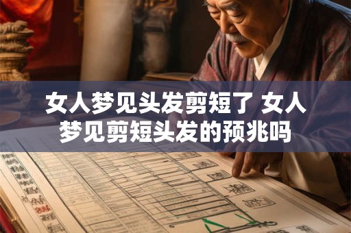 女人梦见头发剪短了 女人梦见剪短头发的预兆吗