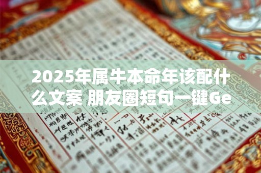 2025年属牛本命年该配什么文案 朋友圈短句一键Get