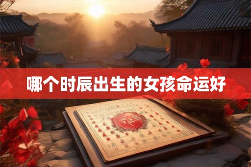 哪个时辰出生的女孩命运好