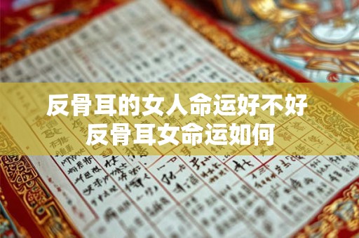 反骨耳的女人命运好不好 反骨耳女命运如何