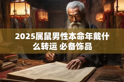 2025属鼠男性本命年戴什么转运 必备饰品