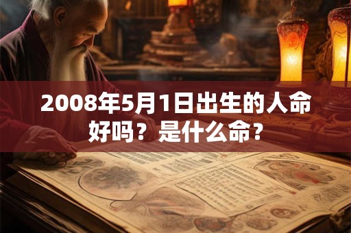 2008年5月1日出生的人命好吗？是什么命？