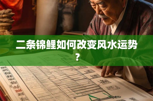 二条锦鲤如何改变风水运势？