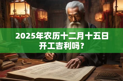 2026年农历十二月十五日开工吉利吗？