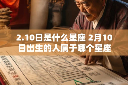 2.10日是什么星座 2月10日出生的人属于哪个星座