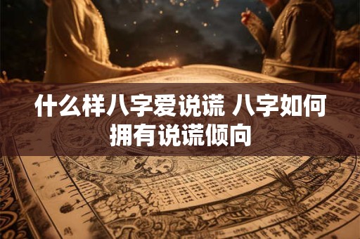 什么样八字爱说谎 八字如何拥有说谎倾向