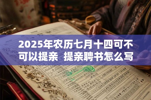 2025年农历七月十四可不可以提亲  提亲聘书怎么写