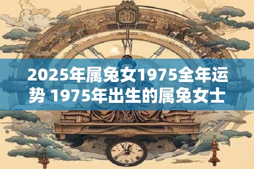 2025年属兔女1975全年运势 1975年出生的属兔女士2025年全年的运程如何