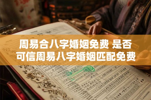 周易合八字婚姻免费 是否可信周易八字婚姻匹配免费
