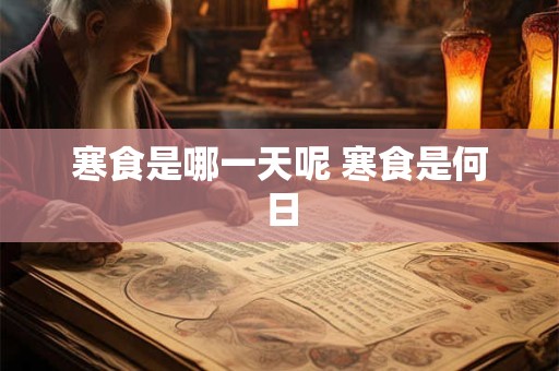 寒食是哪一天呢 寒食是何日