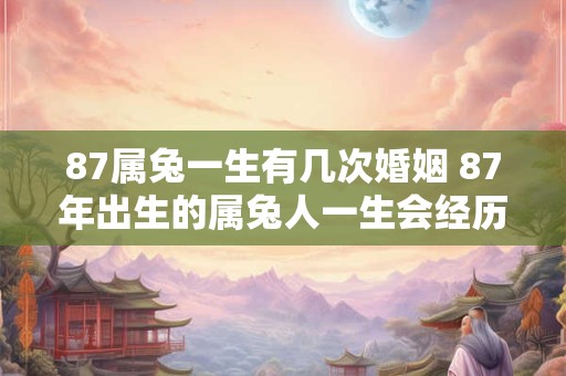 87属兔一生有几次婚姻 87年出生的属兔人一生会经历几次婚姻