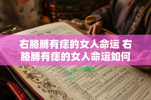右胳膊有痣的女人命运 右胳膊有痣的女人命运如何