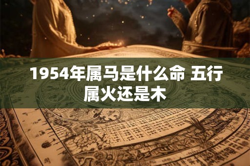 1954年属马是什么命 五行属火还是木