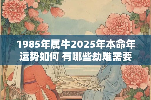 1985年属牛2026年本命年运势如何 有哪些劫难需要注意