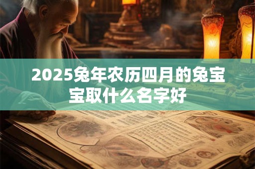 2025兔年农历四月的兔宝宝取什么名字好