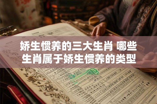娇生惯养的三大生肖 哪些生肖属于娇生惯养的类型