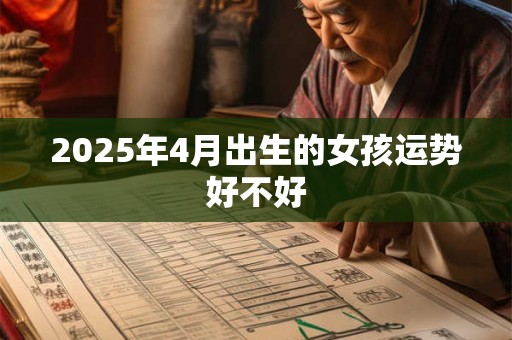 2025年4月出生的女孩运势好不好