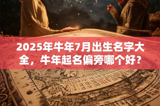 2025年牛年7月出生名字大全，牛年起名偏旁哪个好？