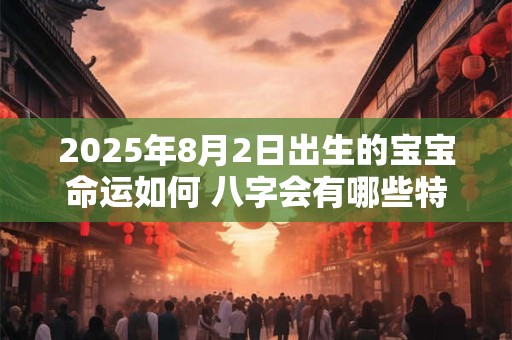 2025年8月2日出生的宝宝命运如何 八字会有哪些特点