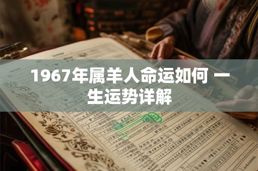 1967年属羊人命运如何 一生运势详解