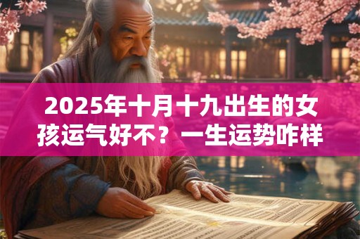 2025年十月十九出生的女孩运气好不？一生运势咋样