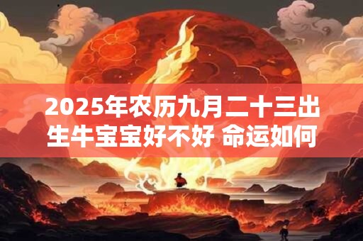 2025年农历九月二十三出生牛宝宝好不好 命运如何