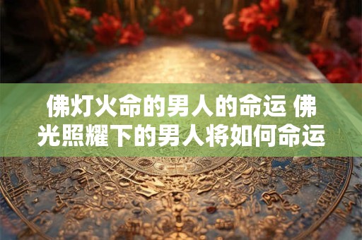 佛灯火命的男人的命运 佛光照耀下的男人将如何命运