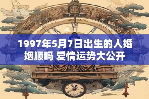1997年5月7日出生的人婚姻顺吗 爱情运势大公开