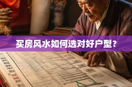 买房风水如何选对好户型？