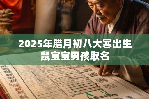 2025年腊月初八大寒出生鼠宝宝男孩取名