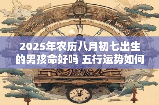 2025年农历八月初七出生的男孩命好吗 五行运势如何