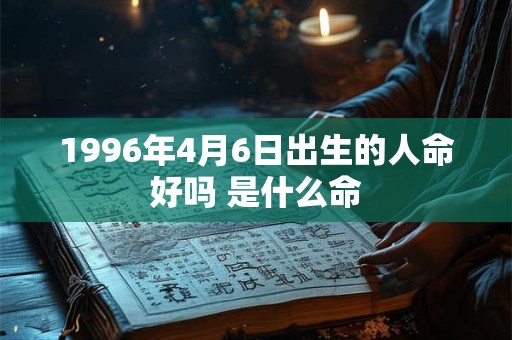 1996年4月6日出生的人命好吗 是什么命