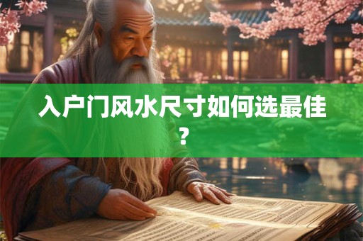 入户门风水尺寸如何选最佳? 入户门风水尺寸如何选最佳?