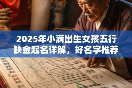 2025年小满出生女孩五行缺金起名详解，好名字推荐