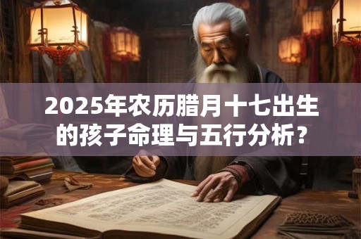 2025年农历腊月十七出生的孩子命理与五行分析？