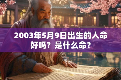 2003年5月9日出生的人命好吗？是什么命？
